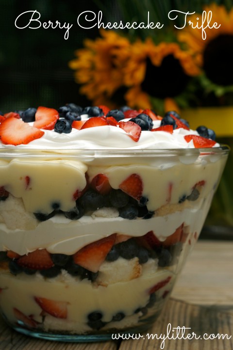 berry cheesecake Trifle