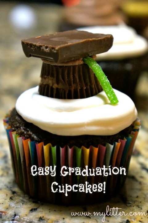 easy graduation cupcakes