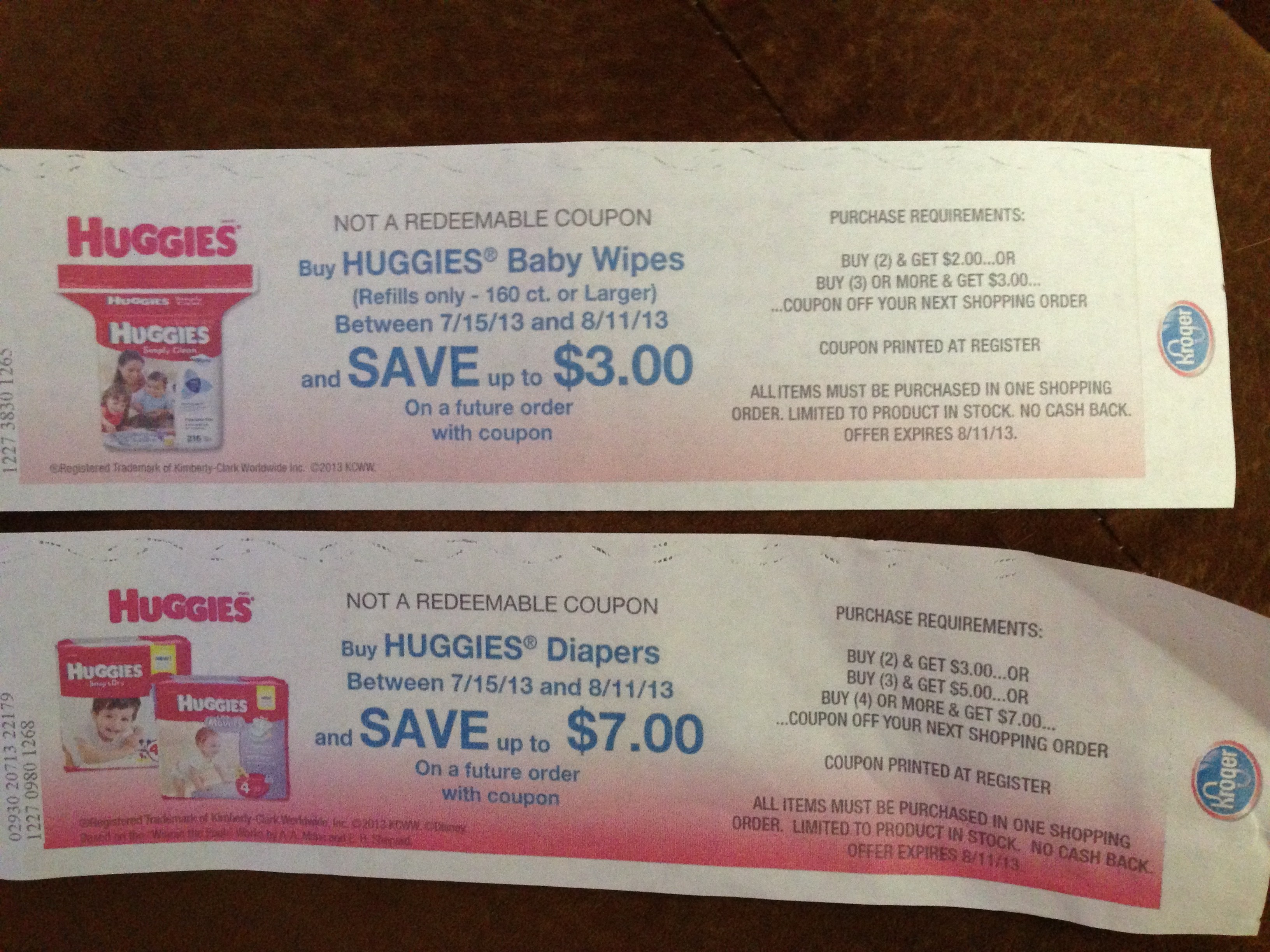 kroger huggies coupon