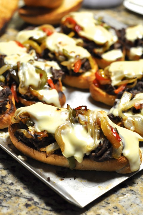 Broil Philly Cheese Steak Snadwiches