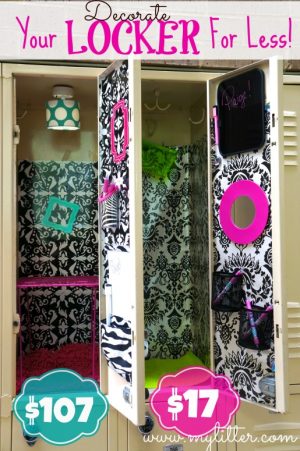 Decorating a school locker