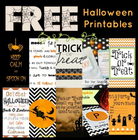 31 Days of Halloween! {Day 11} FREE Printables Round Up!