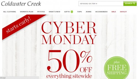 Coldwater Creek Cyber Monday