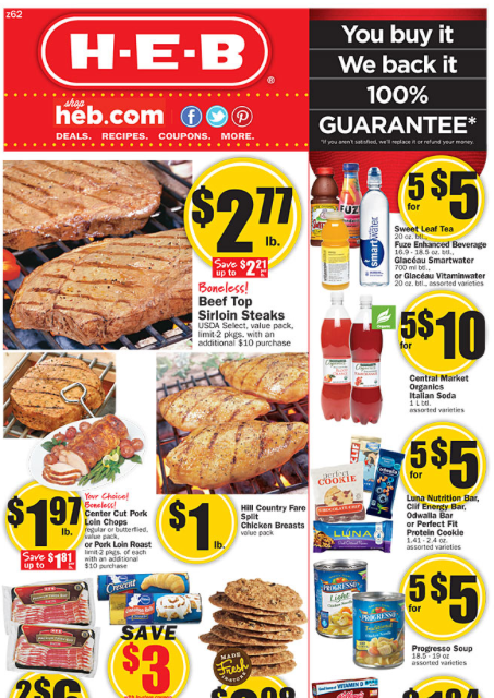 H-E-B Weekly Deals - Feb 19th - 25th - MyLitter - One Deal At A Time