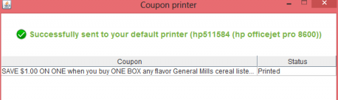 how to print the coupon
