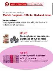 target mobile coupon