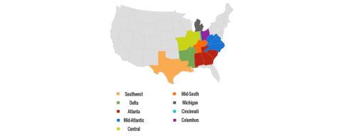 Kroger Region Map