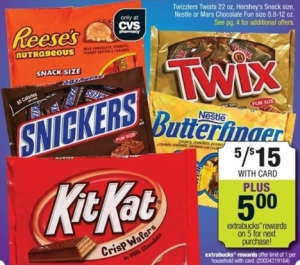 hersheys candy deal at cvs