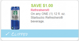 starbucks refreshers coupon