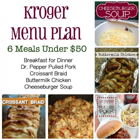 Kroger menu plan 