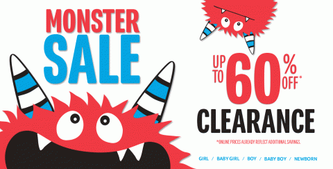 children's place monster sale