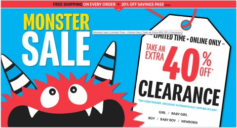 the children's place 40 percent off