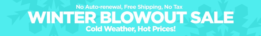 winter blow out sale banner