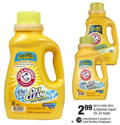 arm & hammer detergent deal