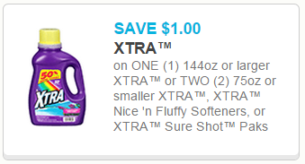 xtra detergent coupon