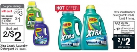 xtra detergent deal