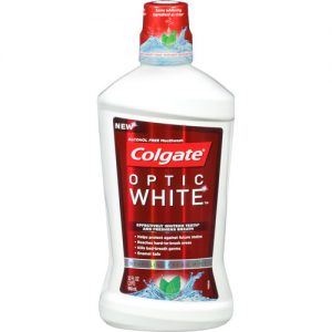 colgate optic white mouthwash