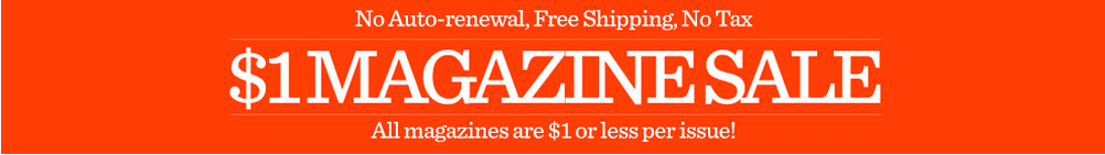 one dollar magazine sale