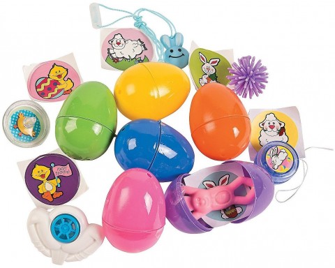 toy filled eggs