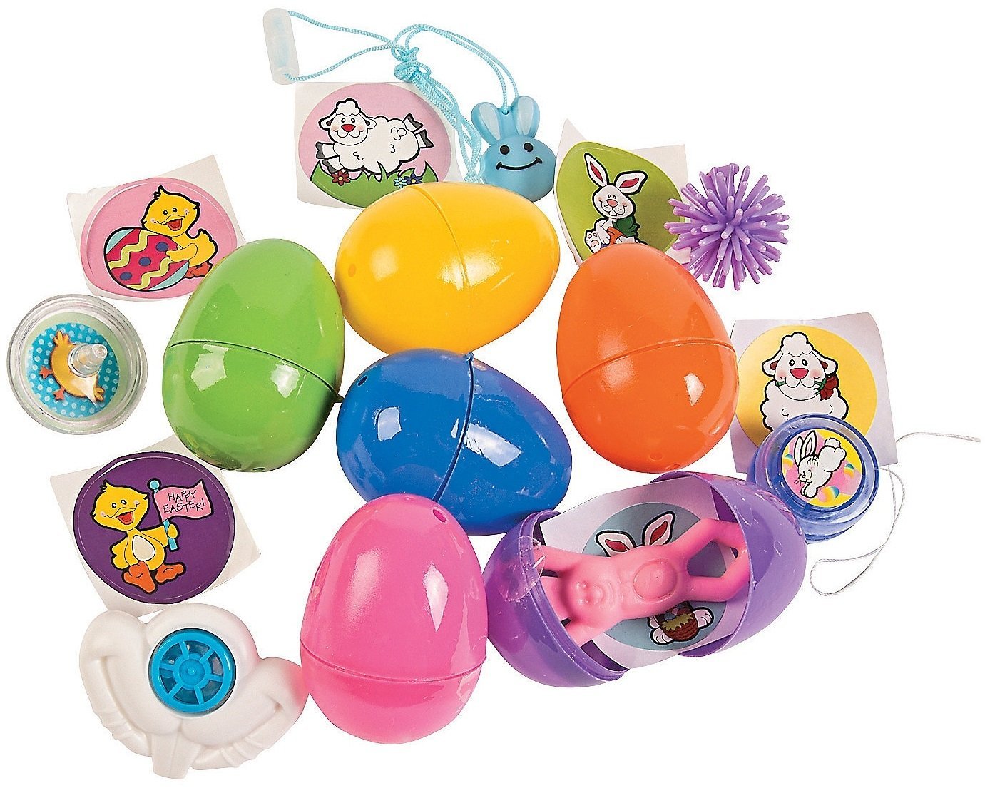 Amazon: 100 Toy Filled Hinged Bright Easter Eggs $25.95 - MyLitter ...