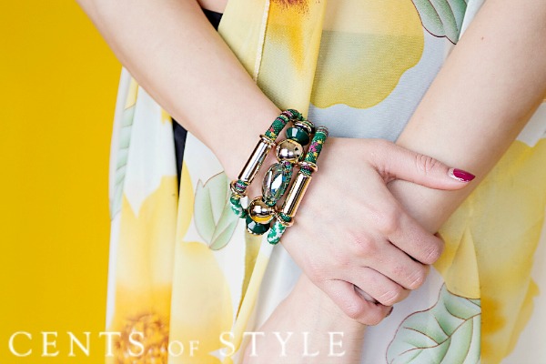 cents of style rope and bead bracelet