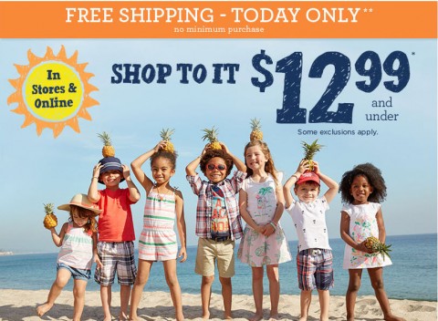 gymboree free shipping twelve 99 and under