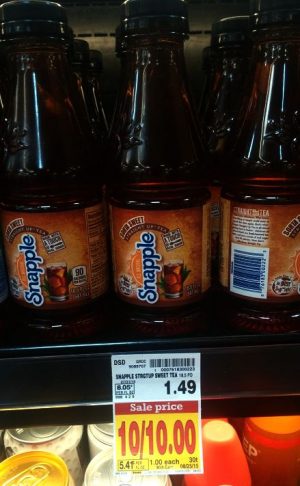 snapple straight up tea 825