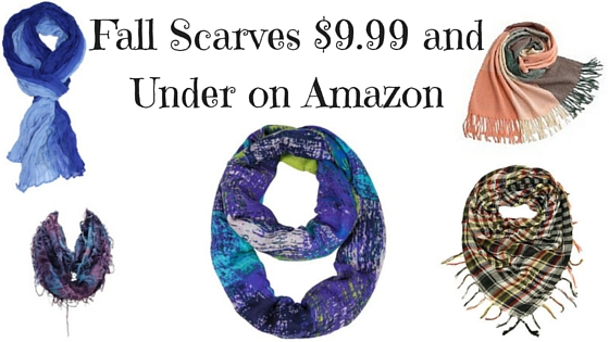 Fall Scarves $9..99 and Under on Amazon