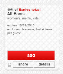 target cartwheel boots