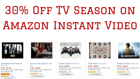 30 Off TV Season on Amazon Instant Video (2)