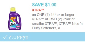 xtra detergent coupon