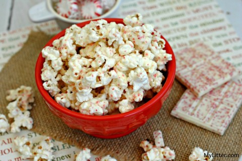 White Chocolate Peppermint Popcorn Recipe