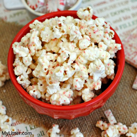 White Chocolate Peppermint Popcorn Recipe