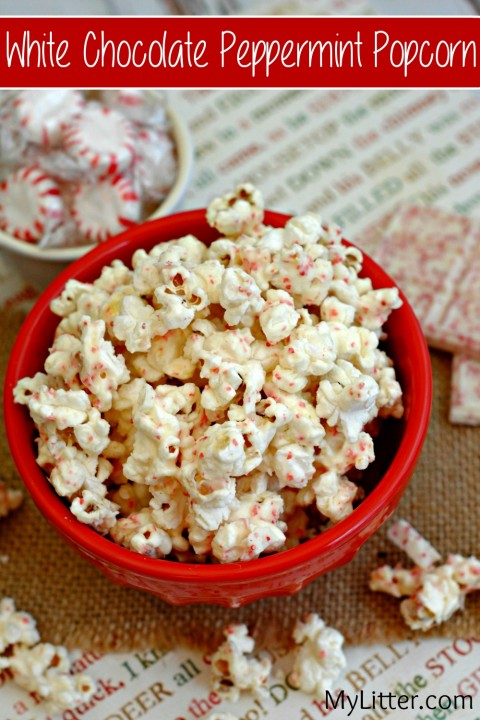 White Chocolate Peppermint Popcorn Recipe