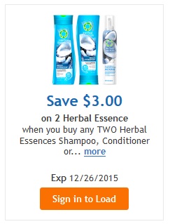 herbal essence digital coupon