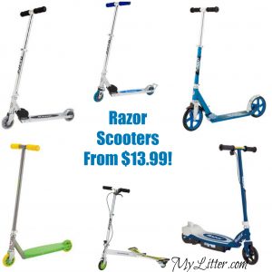 razor scooter collage