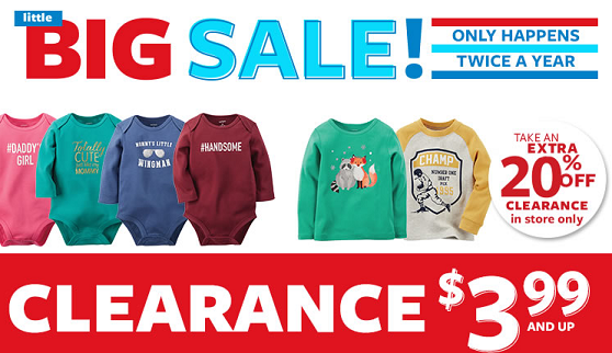 clearance carters
