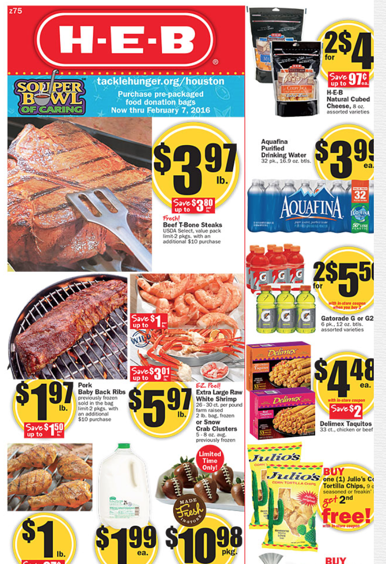 H-E-B Weekly Coupon Matchups! - Feb 3 - Feb 10 - MyLitter - One Deal At ...