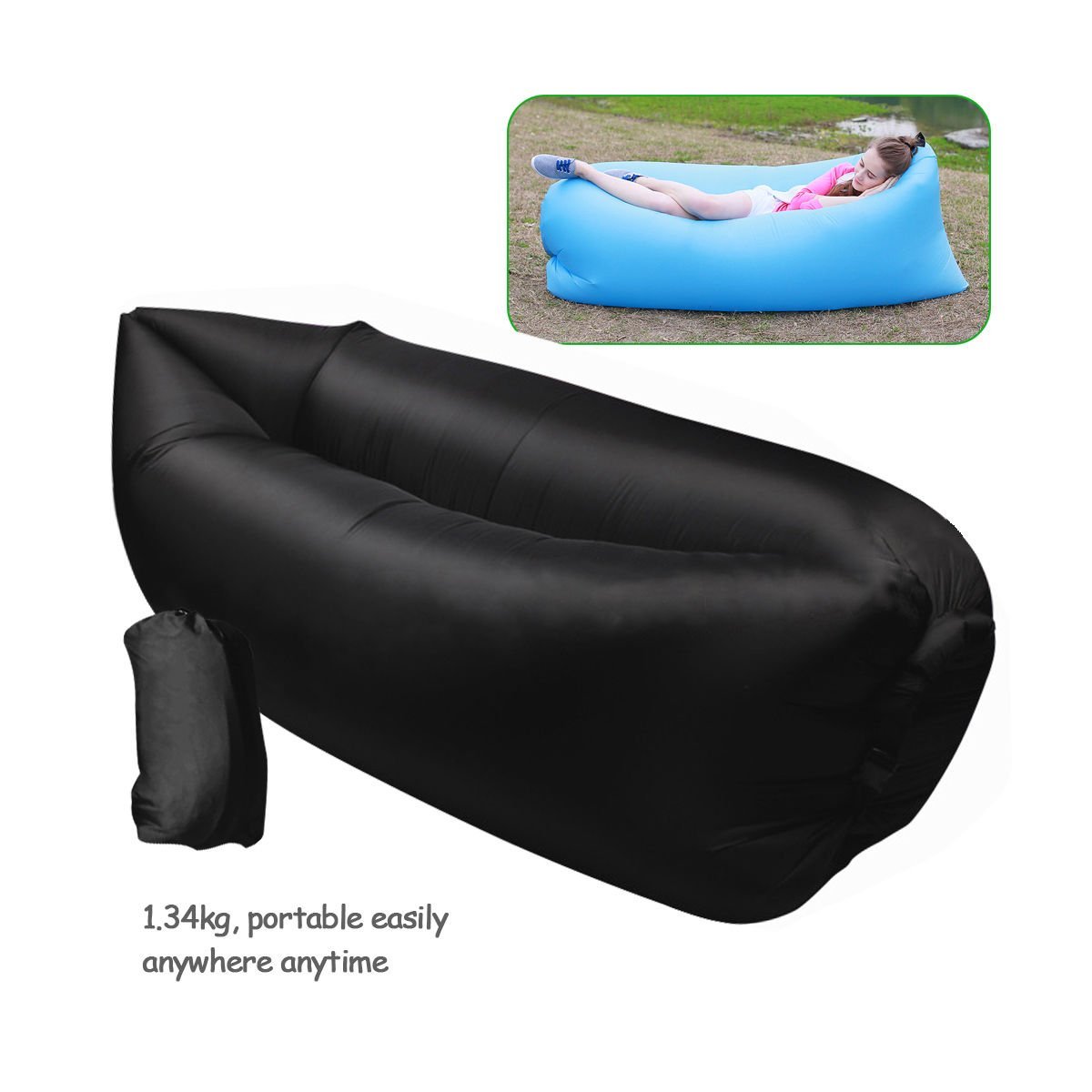 Amazon: Inflatable Outdoor Lounger - MyLitter - One Deal At A Time