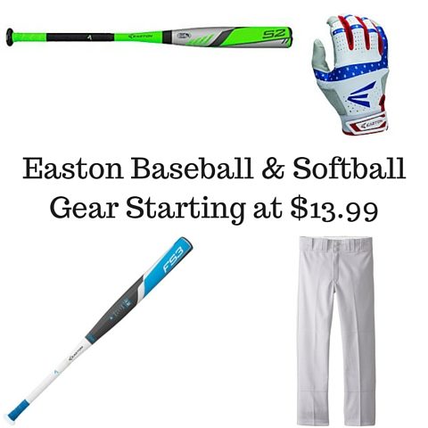 Easton Baseball & Softball Gear Starting at $13.99