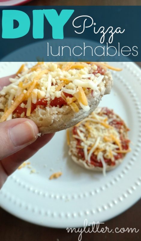 These DIY Pizza Lunchables are yummy, inexpensive and totally customizable to each child!