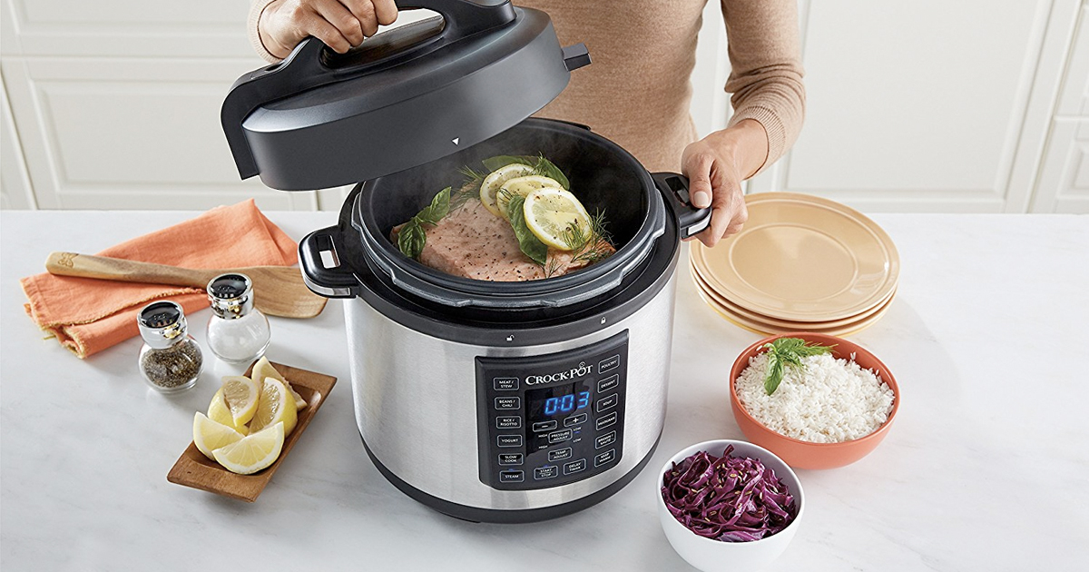 Amazon CrockPot Express Crock Programmable MultiCooker, Stainless