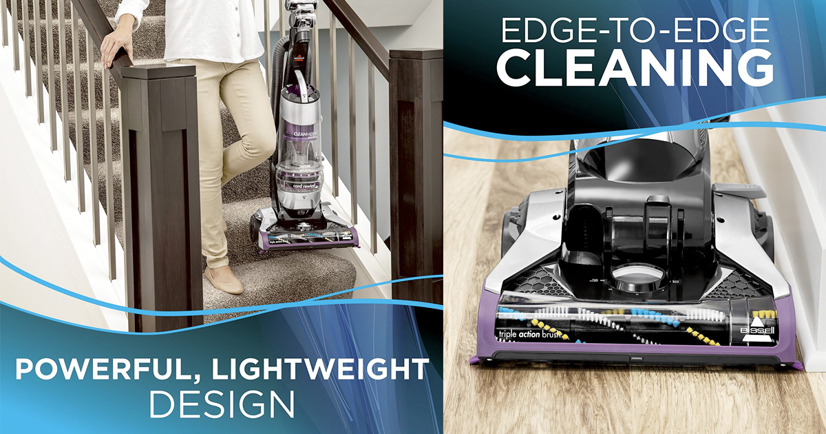 Amazon Bissell Cleanview Rewind Deluxe Upright Bagless Vacuum 80.99