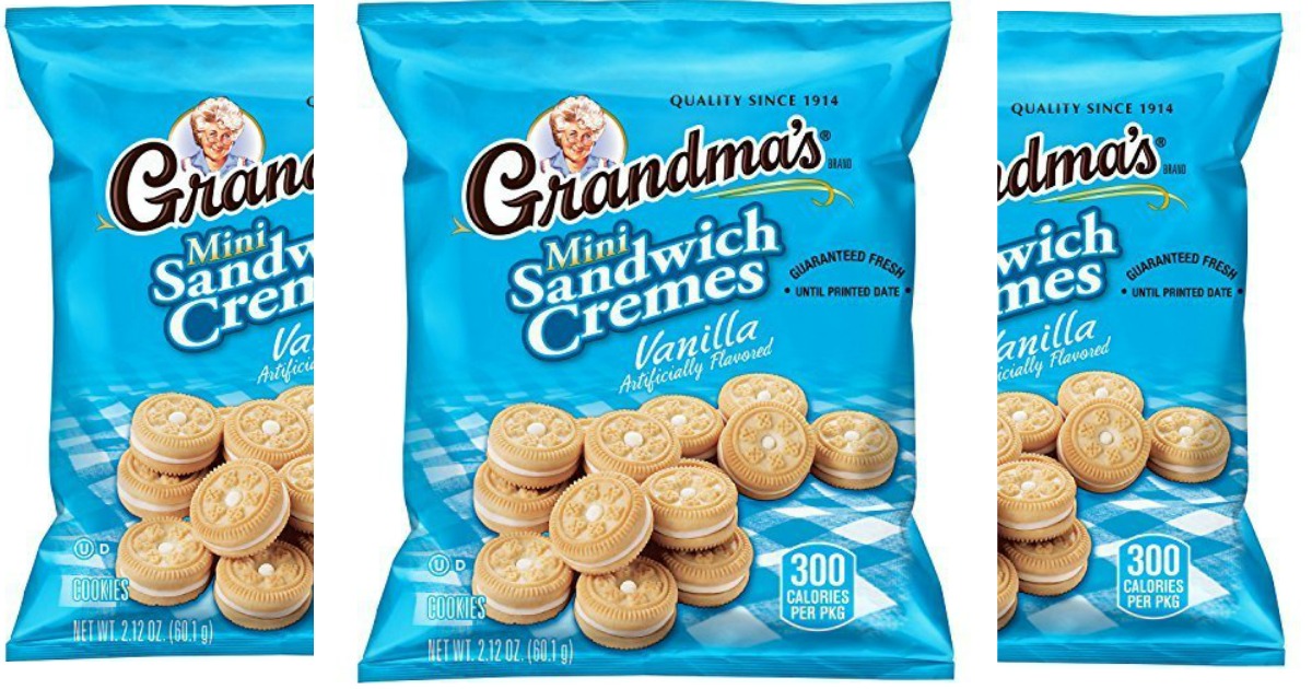 Amazon: 60-pack of Vanilla Creme Minis Grandma's Sandwich Cookies as ...