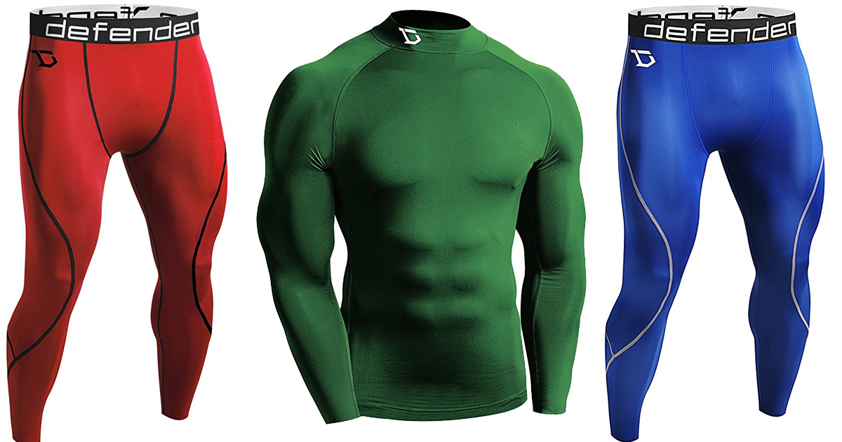 Download Amazon: Defender New Men's Winter Compression Mock Shirts ...