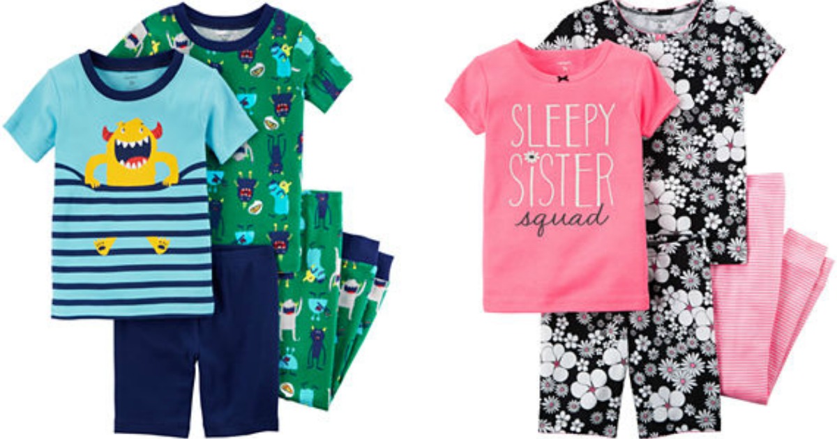 JCPenney: Carter’s 4 Piece Pajamas Sets from $5.59 (Reg. $26+)