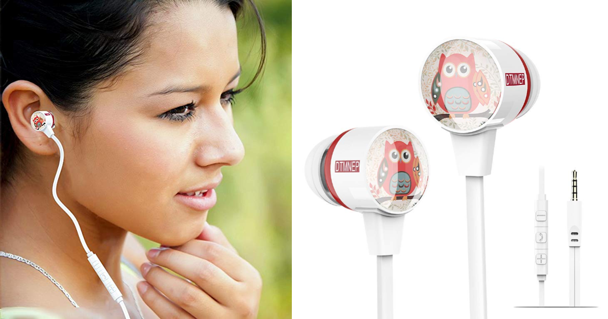 Amazon Snag A Deal on Cute as Can Be Wired Owl Kids' Earbuds with