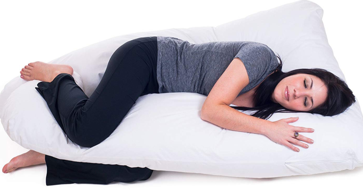 Full Body Contour U Pillow - Great for Pregnancy!