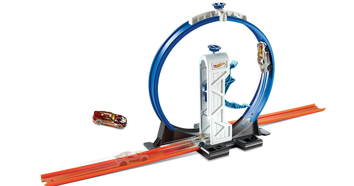 Amazon: Hot Wheels Track Builder Loop Launcher Playset $15.52 (Regular ...