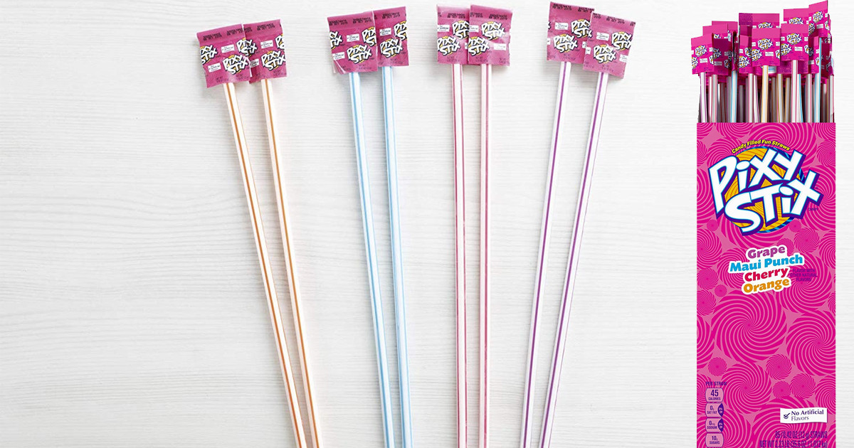 Limited Time Offer Pixy Stix Candy Filled Fun Straws 0 42 Ounce Pack Of 85 Mylitter One